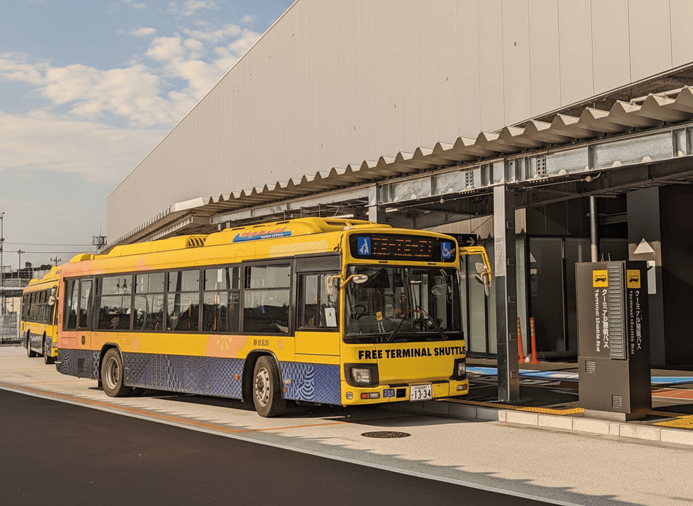 Xe bu&yacute;t trung chuyển giữa c&aacute;c nh&agrave; ga